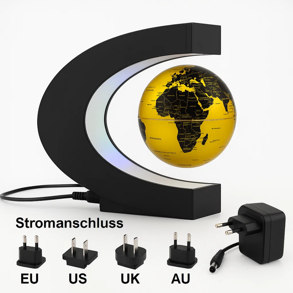 AstroGlobe LED World Globe – Floating Globe Lamp with Magnetic Suspension