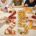 Wooden Numbers Serving Tray