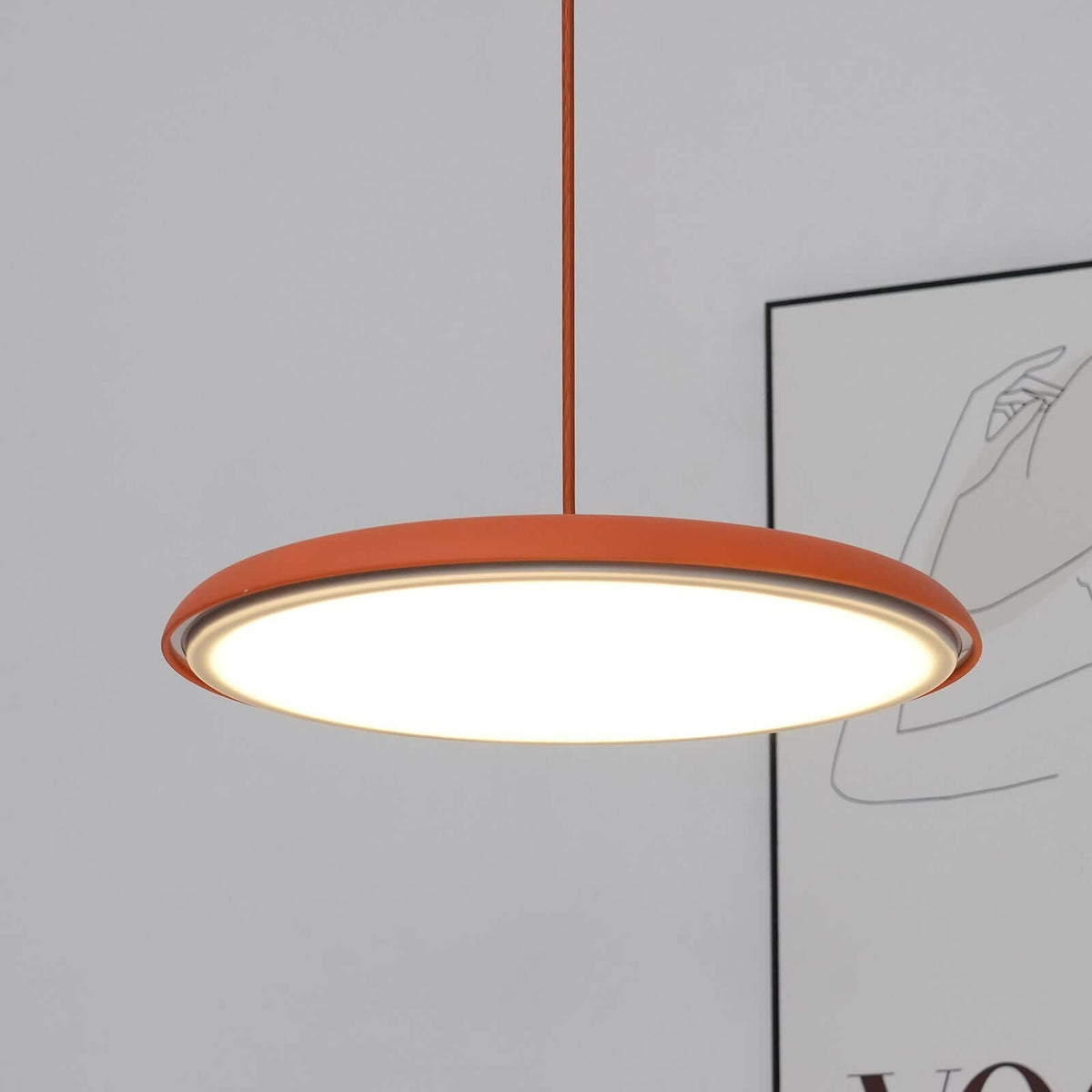 Hanging Lamp with a Simple Form for Modern Interiors