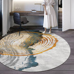 Modern Decorative Rug Multicolored Abstract Patterned Rug Non-Slip Back Pet-Friendly Rug