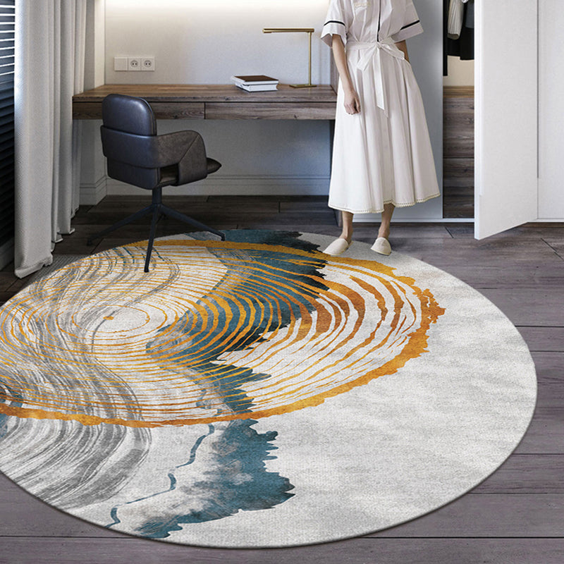 Modern Decorative Rug Multicolored Abstract Patterned Rug Non-Slip Back Pet-Friendly Rug