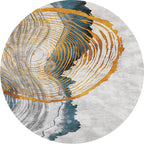 Modern Decorative Rug Multicolored Abstract Patterned Rug Non-Slip Back Pet-Friendly Rug
