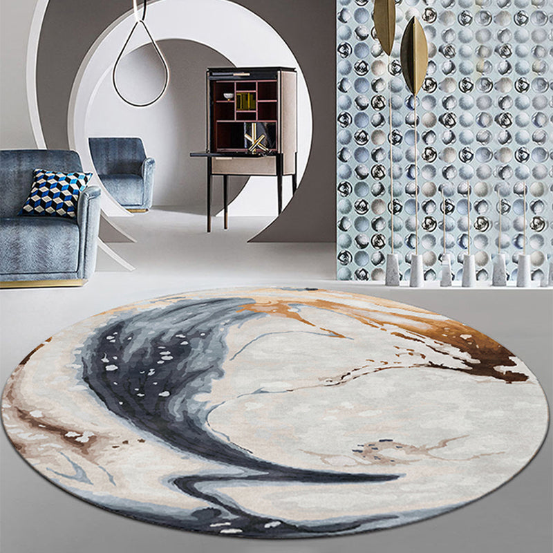 Modern Decorative Rug Multicolored Abstract Patterned Rug Non-Slip Back Pet-Friendly Rug