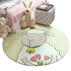Beautiful Children's Room Carpet Colorful Cartoon Printed Indoor Carpet Polypropylene Pet-Friendly Machine Washable Carpet