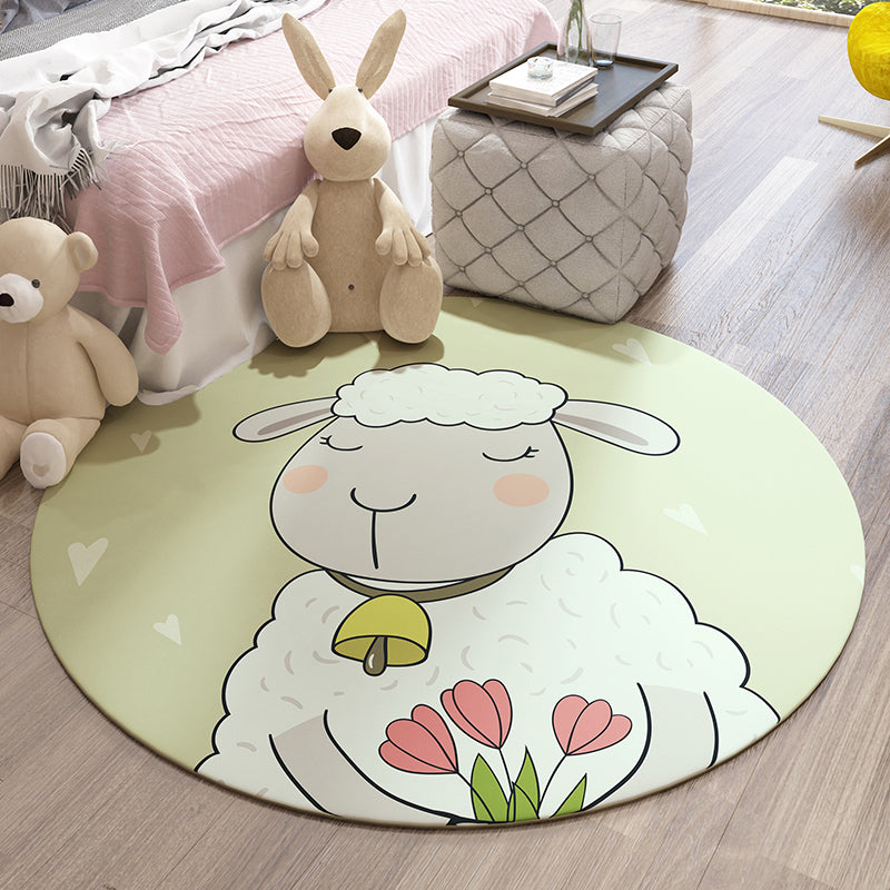 Beautiful Children's Room Carpet Colorful Cartoon Printed Indoor Carpet Polypropylene Pet-Friendly Machine Washable Carpet