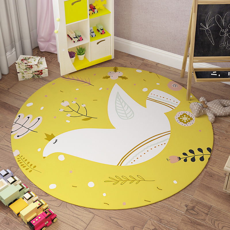 Beautiful Children's Room Carpet Colorful Cartoon Printed Indoor Carpet Polypropylene Pet-Friendly Machine Washable Carpet