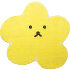Relaxing Bedroom Rug Yellow Cartoon Printed Indoor Rug Polyester Non-Slip Back Stain-Resistant Area Rug