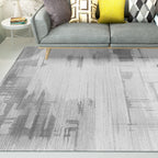 Natural living room rug multicolored abstract pattern rug cotton blend easy care washable pet-friendly rug