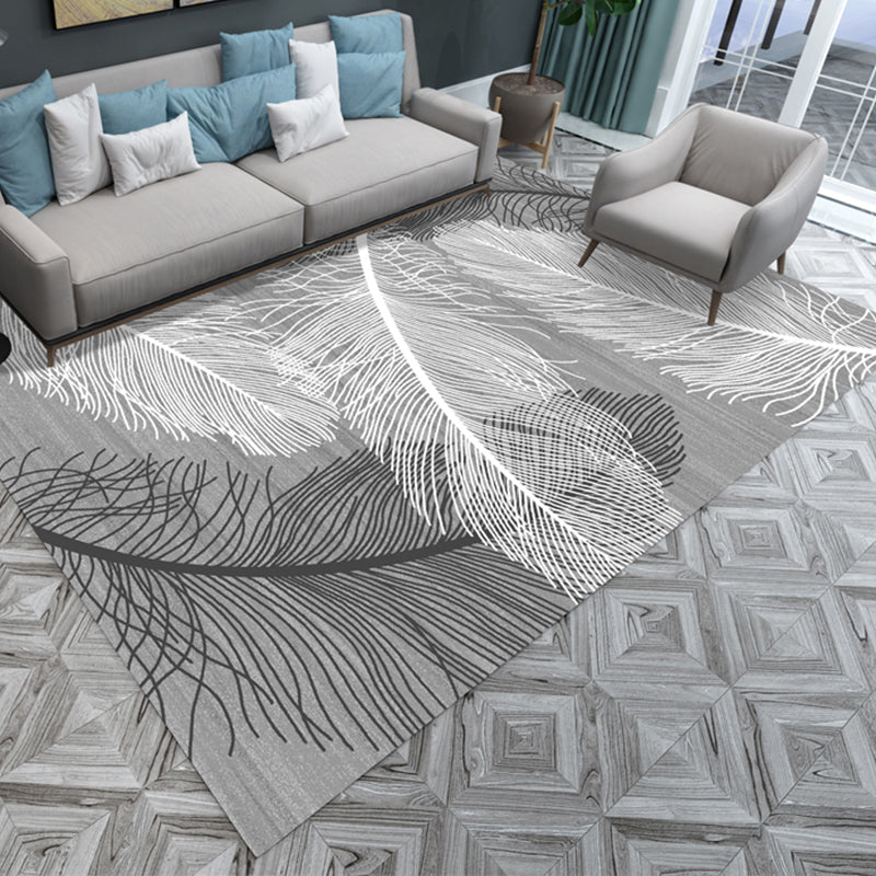 Natural living room rug multicolored abstract pattern rug cotton blend easy care washable pet-friendly rug