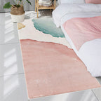 Scandinavian Color Palette Rug Multicolor Polypropylene Indoor Rug Non-Slip Back Pet-Friendly Area Rug for Bedroom
