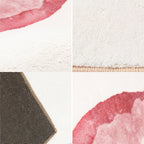 Scandinavian Color Palette Rug Multicolor Polypropylene Indoor Rug Non-Slip Back Pet-Friendly Area Rug for Bedroom