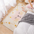 Colorful sweet carpet Polyester cartoon print carpet with non-slip backing pet-friendly carpet for the living room