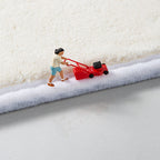 Colorful sweet carpet Polyester cartoon print carpet with non-slip backing pet-friendly carpet for the living room