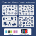 DIY sponge finger painting kit