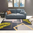 Modern Living Rug Decorative Rug Multicolor Print Rug Synthetic Stain Resistant Machine Washable Non-Slip Backing Rug