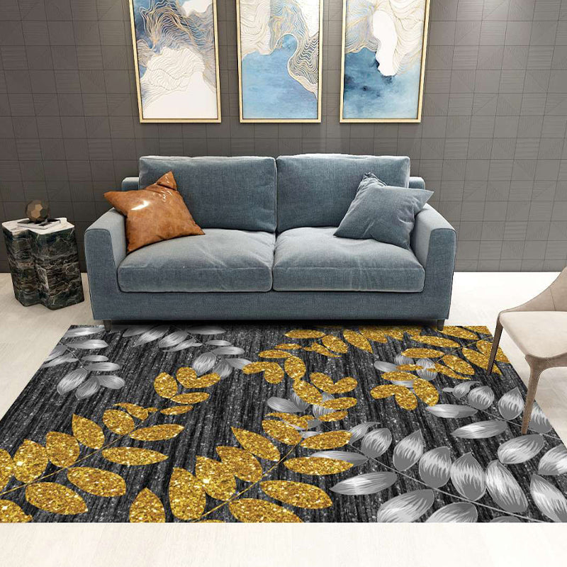 Modern Living Rug Decorative Rug Multicolor Print Rug Synthetic Stain Resistant Machine Washable Non-Slip Backing Rug