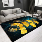 Glam Modern Rug Multicolored 3D Plant Pattern Rug Pet Friendly Non-Slip Machine Washable Rug for the Living Room