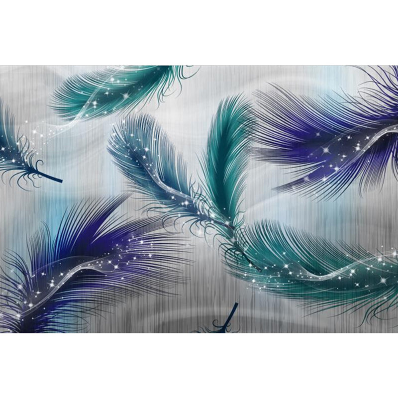 Glam Modern Rug Multicolored 3D Plant Pattern Rug Pet Friendly Non-Slip Machine Washable Rug for the Living Room