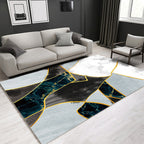 Glam Modern Rug Multicolored 3D Plant Pattern Rug Pet Friendly Non-Slip Machine Washable Rug for the Living Room