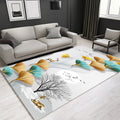 Glam Modern Rug Multicolored 3D Plant Pattern Rug Pet Friendly Non-Slip Machine Washable Rug for the Living Room