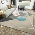 Multi-Color Geometric Rug Polypropylene Modern Rug Washable Stain Resistant Non-Slip Rug for Home