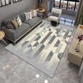 Chic Multicolor Modern Rug Polyester Geometric Color Block Rug Non-Slip Machine Washable Stain Resistant Rug for Living Room
