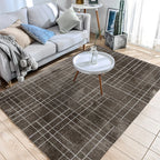 Southwest Geo Pattern Rug Multicolored Polyester Area Rug Easy Care Pet Friendly Washable Area Rug for Rooms