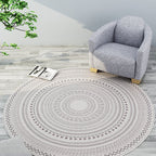 Southwest Bedroom Rug Multicolored Geometric Pattern Indoor Rug Polyester Non-Slip Back Pet-Friendly Area Rug