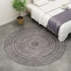 Southwest Bedroom Rug Multicolored Geometric Pattern Indoor Rug Polyester Non-Slip Back Pet-Friendly Area Rug