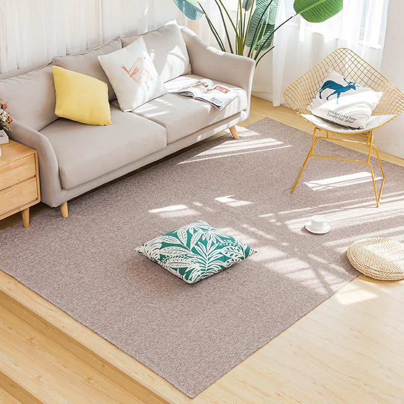 Land bedroom carpet multicolored solid color carpet cotton pet friendly easy to maintain indoor carpet with tassels
