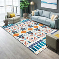 Western Parlor Rug Multicolored Geometric Pattern Area Rug Polypropylene Easy Care Pet Friendly Washable Indoor Rug