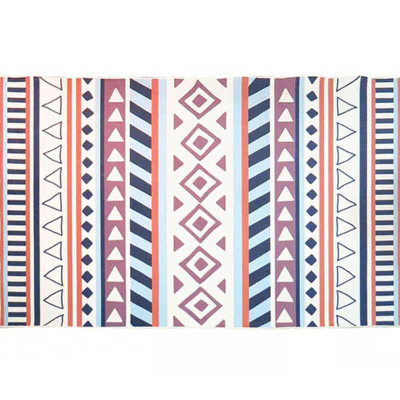 Nordic living room carpet Multicolored Geometric pattern Indoor carpet Synthetic Non-slip Pet-friendly Washable carpet
