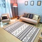 Nordic living room carpet Multicolored Geometric pattern Indoor carpet Synthetic Non-slip Pet-friendly Washable carpet