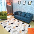 Nordic living room carpet Multicolored Geometric pattern Indoor carpet Synthetic Non-slip Pet-friendly Washable carpet