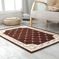 Retro geometric pattern carpet Multicolor Polyester indoor mat non-slip pet friendly maintenance friendly rug for home