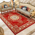 Shabby Chic Floral Rug Multicolored Synthetic Rug With Non-Slip Back Stain Resistant Washable Rug for Living Room