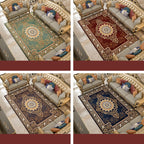 Shabby Chic Floral Rug Multicolored Synthetic Rug With Non-Slip Back Stain Resistant Washable Rug for Living Room