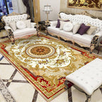 Olden Parlor Rug Multicolored Floral Pattern Rug Synthetic Maintenance Friendly Stain Resistant Washable Rug