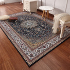 Multicolored Retro Carpet Polypropylene Flower Pattern Carpet pet-friendly machine washable Indoor Carpet for Living Room