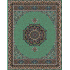 Multicolored Retro Carpet Polypropylene Flower Pattern Carpet pet-friendly machine washable Indoor Carpet for Living Room
