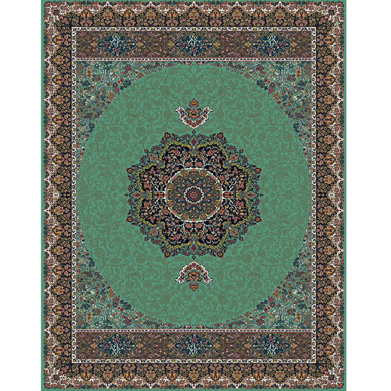 Multicolored Retro Carpet Polypropylene Flower Pattern Carpet pet-friendly machine washable Indoor Carpet for Living Room