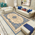 Retro Living Room Carpet Multicolor Flower Pattern Berber Carpet Polyester Non-Slip Backing Pet-Friendly Carpet