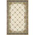 Formal Living Room Rug Multicolor Geometric Pattern Area Rug Leather Non-Slip Backing Pet Friendly Easy Care Rug