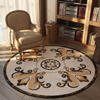 Olden Bedroom Carpet Multicolored Floral Pattern Indoor Carpet Polypropylene Non-Slip Back Easy Care Area Rug