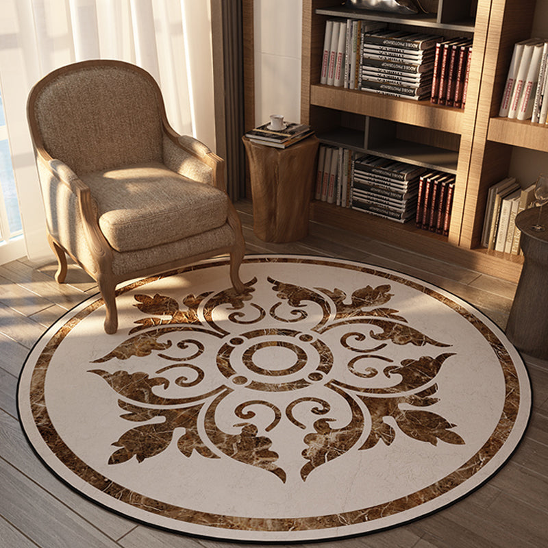 Olden Bedroom Carpet Multicolored Floral Pattern Indoor Carpet Polypropylene Non-Slip Back Easy Care Area Rug