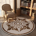 Olden Bedroom Carpet Multicolored Floral Pattern Indoor Carpet Polypropylene Non-Slip Back Easy Care Area Rug