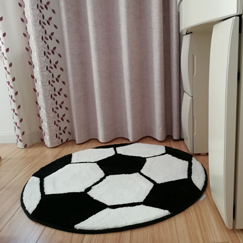 Casual Kids Bedroom Rug Multicolored 3D Print Indoor Rug Polyester Non-Slip Back Pet-Friendly Area Rug