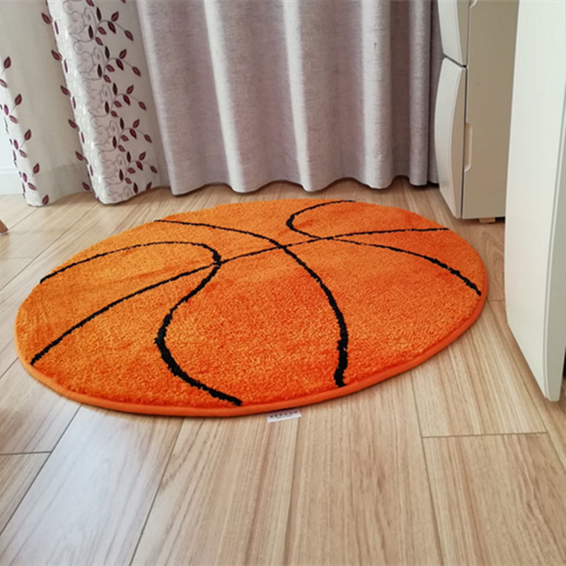 Casual Kids Bedroom Rug Multicolored 3D Print Indoor Rug Polyester Non-Slip Back Pet-Friendly Area Rug