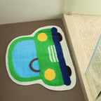 Creative Children’s Room Rug Multicolored 3D Pressed Indoor Rug Cotton Blend Non-Slip Pet Friendly Area Rug