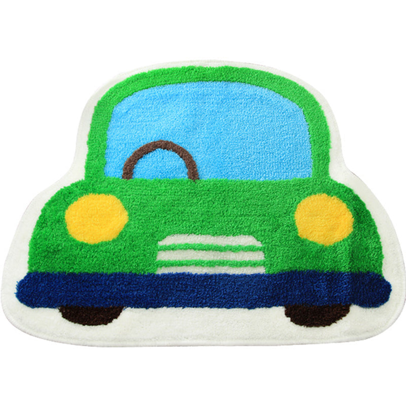 Creative Children’s Room Rug Multicolored 3D Pressed Indoor Rug Cotton Blend Non-Slip Pet Friendly Area Rug